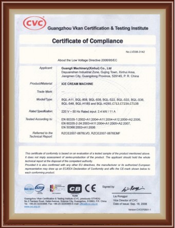 Certificate of Compliance