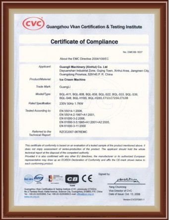 Certificate of Compliance