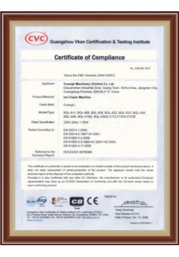 Certificate of Compliance